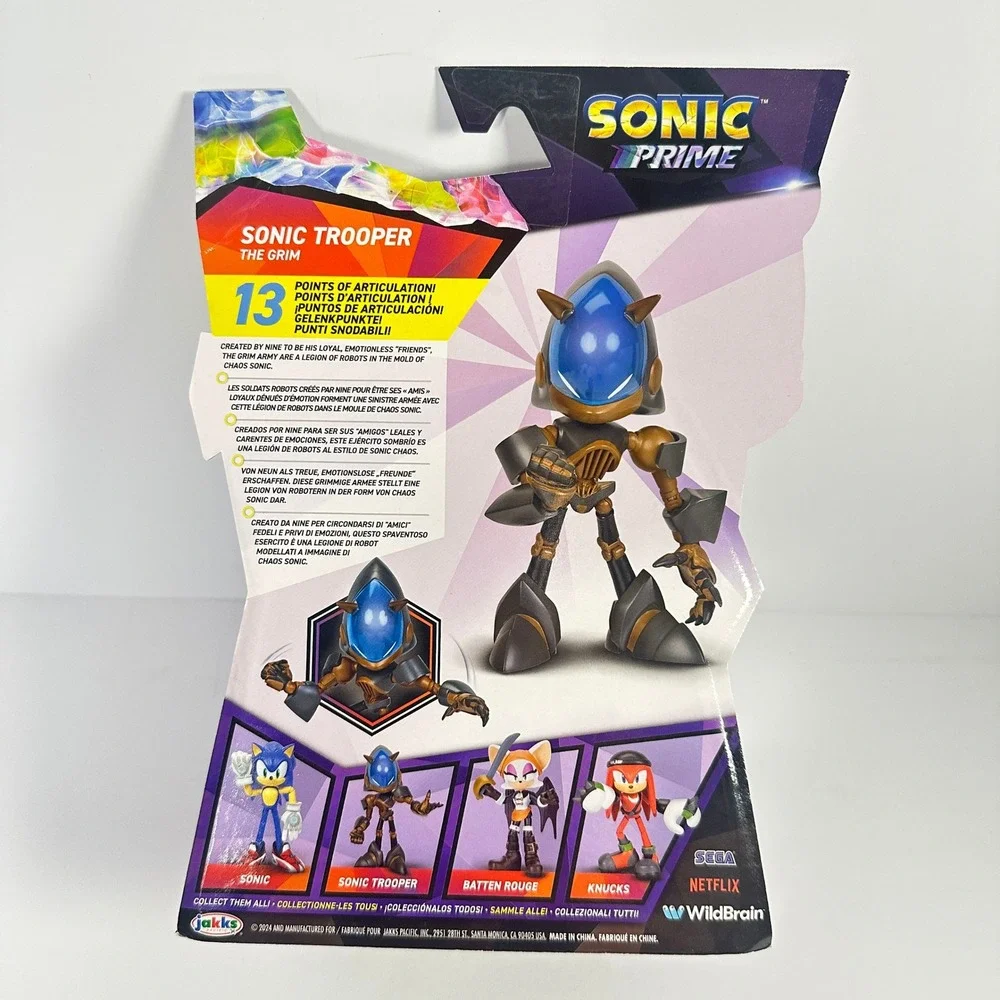 Jakks Sonic Prime Sonic Trooper The Grim Action Figure Kids 2.5 Inch Bronze‎ NEW